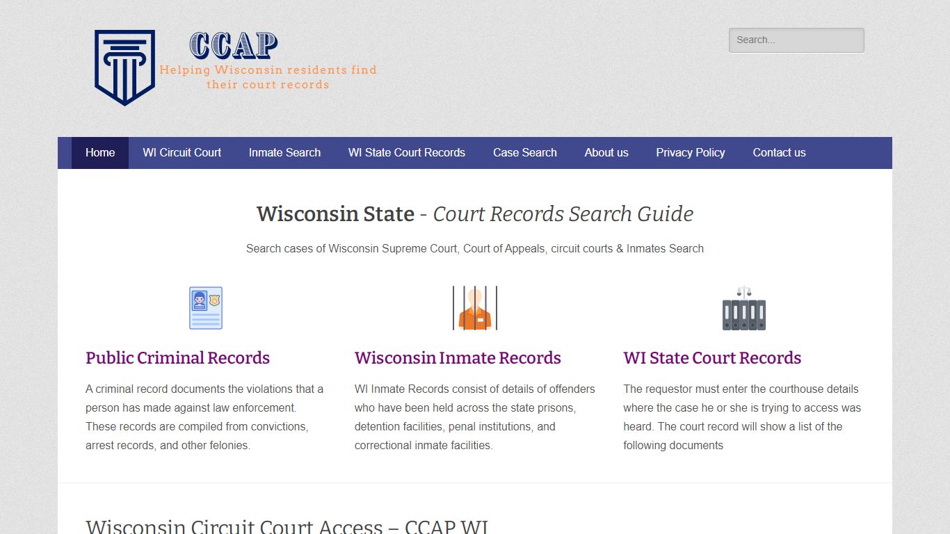 Wisconsin Circuit Court Access - CCAP